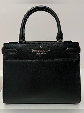 kate spade Black Structured Leather Satchel